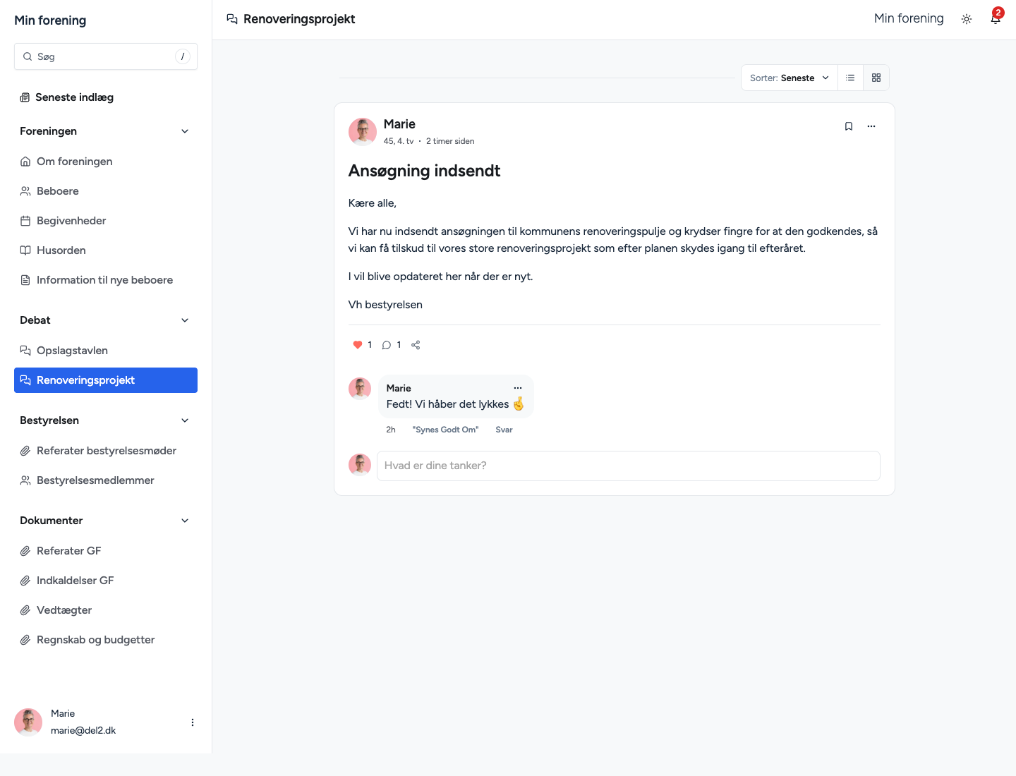 screencapture minforening del2dev portal renoveringsprojekt 2026 06 01 13 55 55 edit