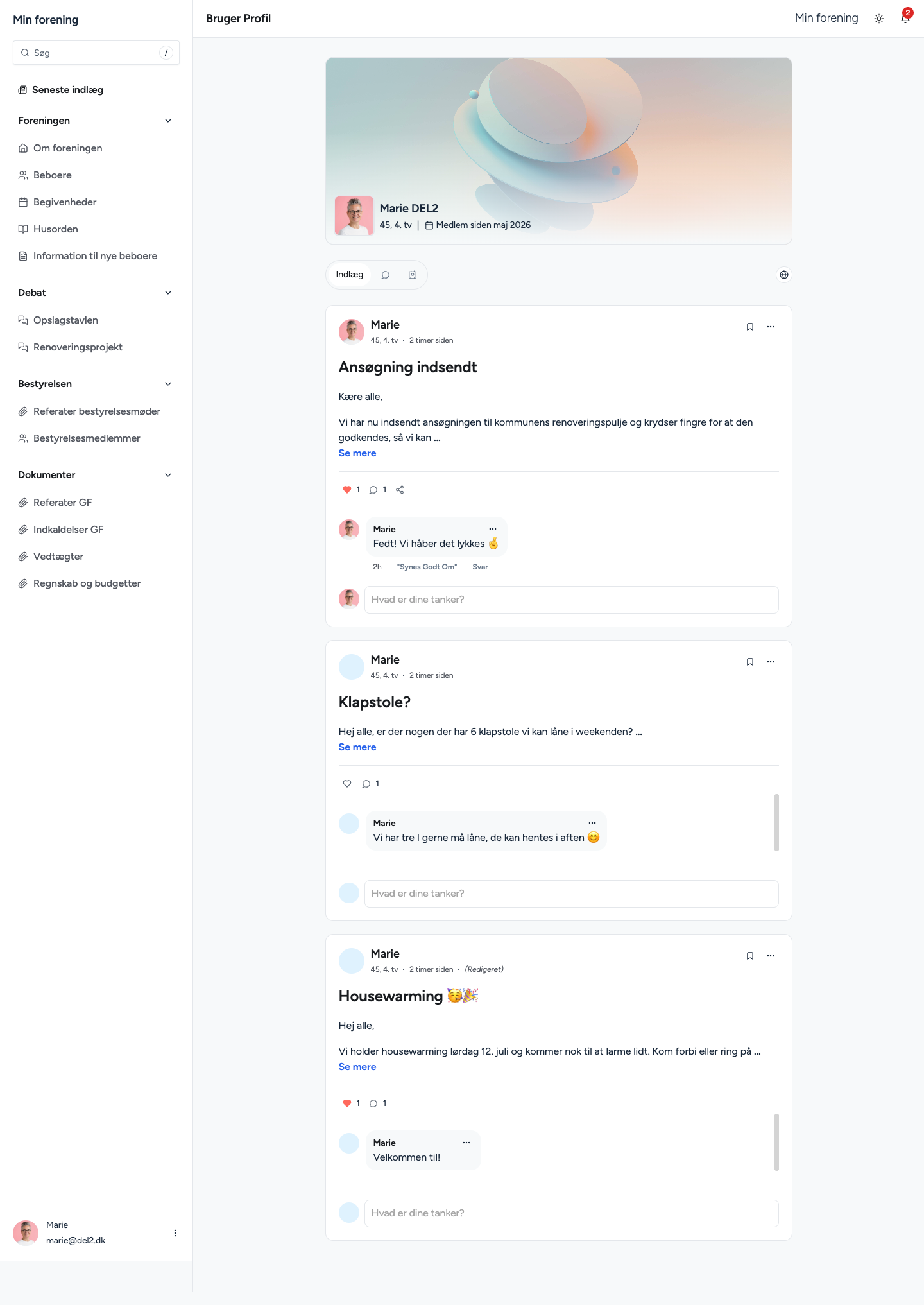 screencapture minforening del2dev portal user view 1 2026 06 01 14 00 07 edit